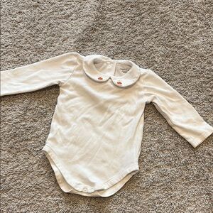 Janie and Jack White Long Sleeve One Piece